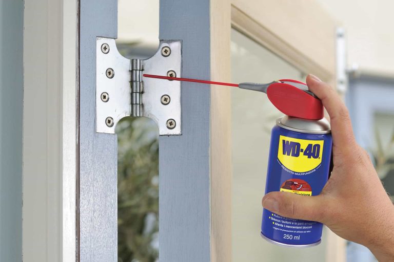 How to oil squeaky hinges of a window?