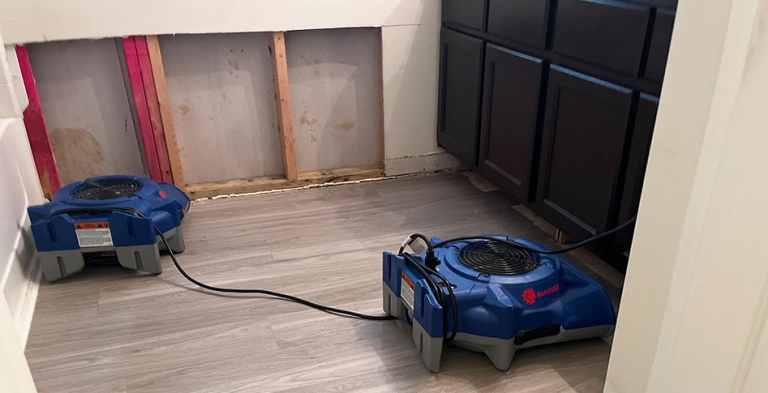 Water damage restoration in Katy c
